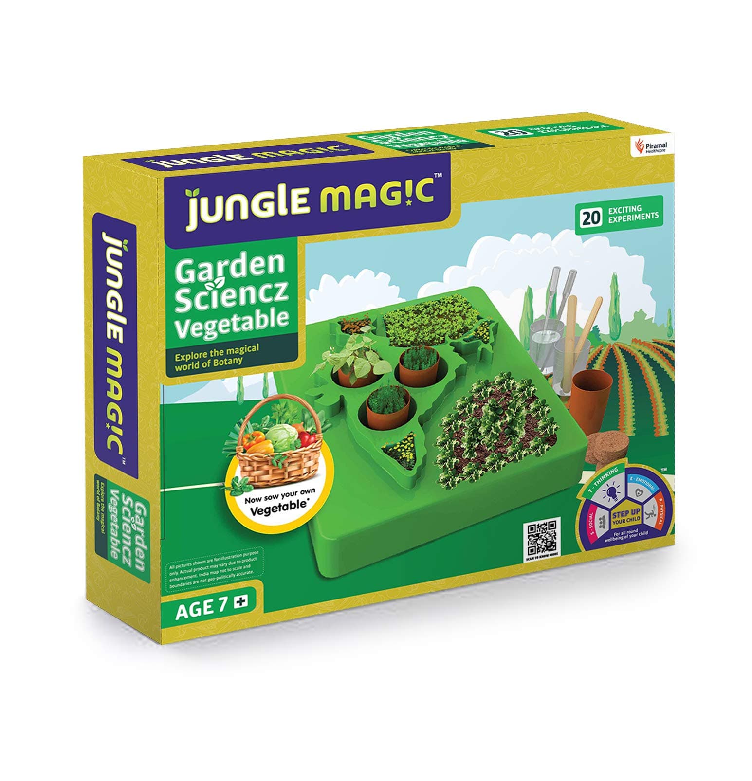 Jungle MagicGarden Scienz Experimental Educational Game for Kids (Vegetables) Green