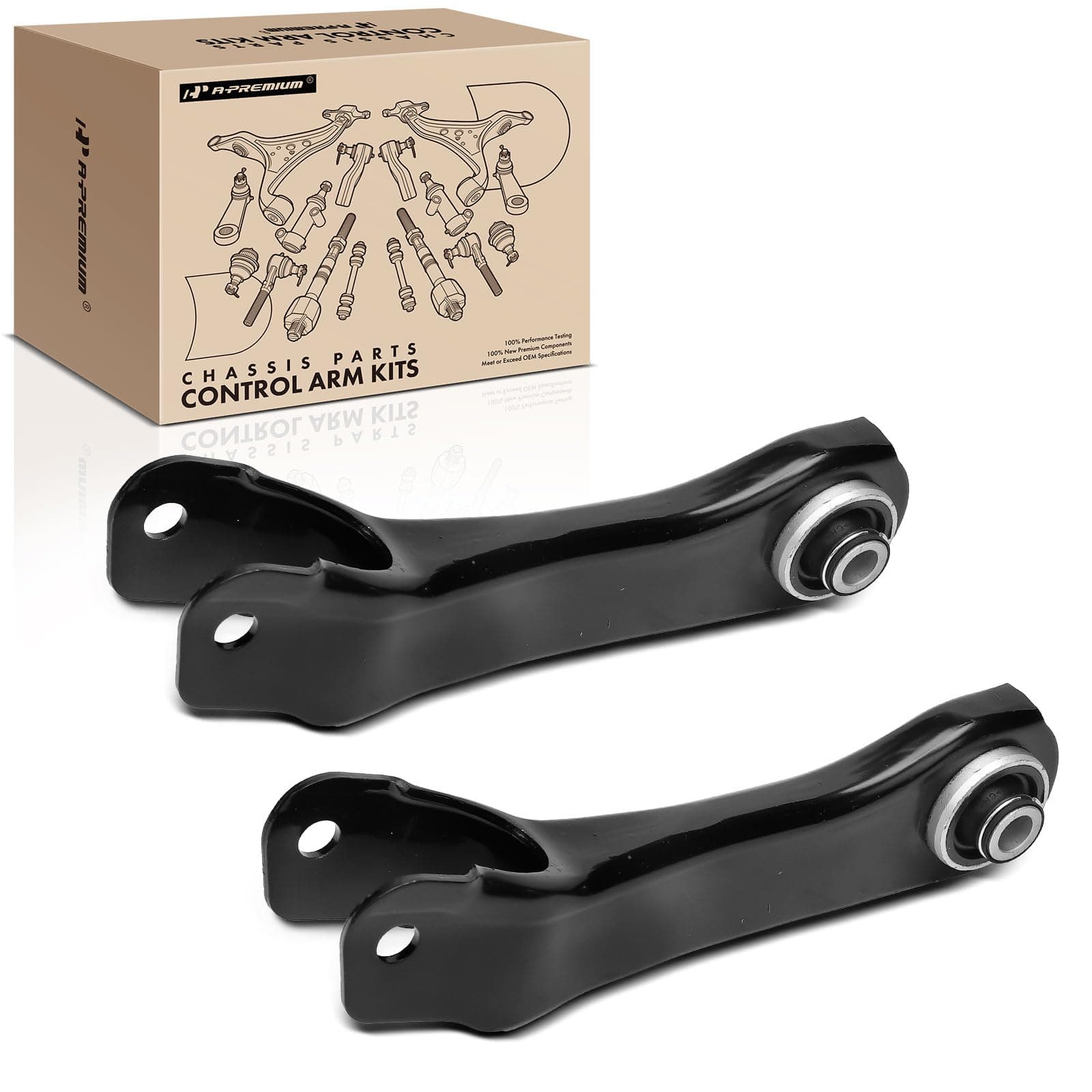 A-Premium 2 x Rear Lower Forward Control Arm with Bushing, Compatible with Jeep KL Series Cherokee 2014-2023 & Chrysler 200 2015-2017