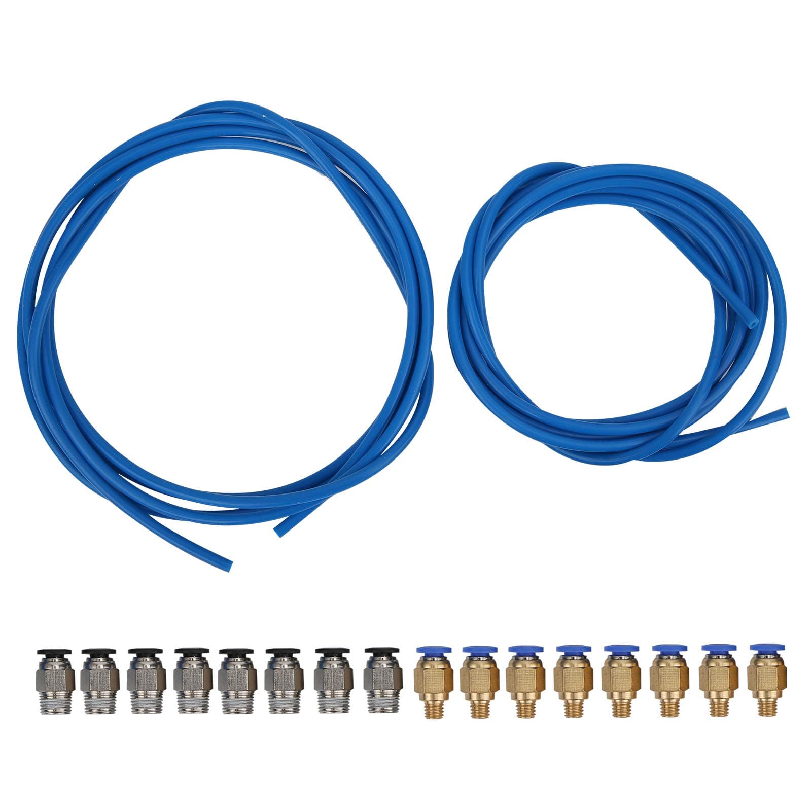 Walfront 3D Printer PTFE Tube Kits PC4-M6 PC4M10 Fitting 3D Printer Accessories Pneumatic Connectors for Ender 3