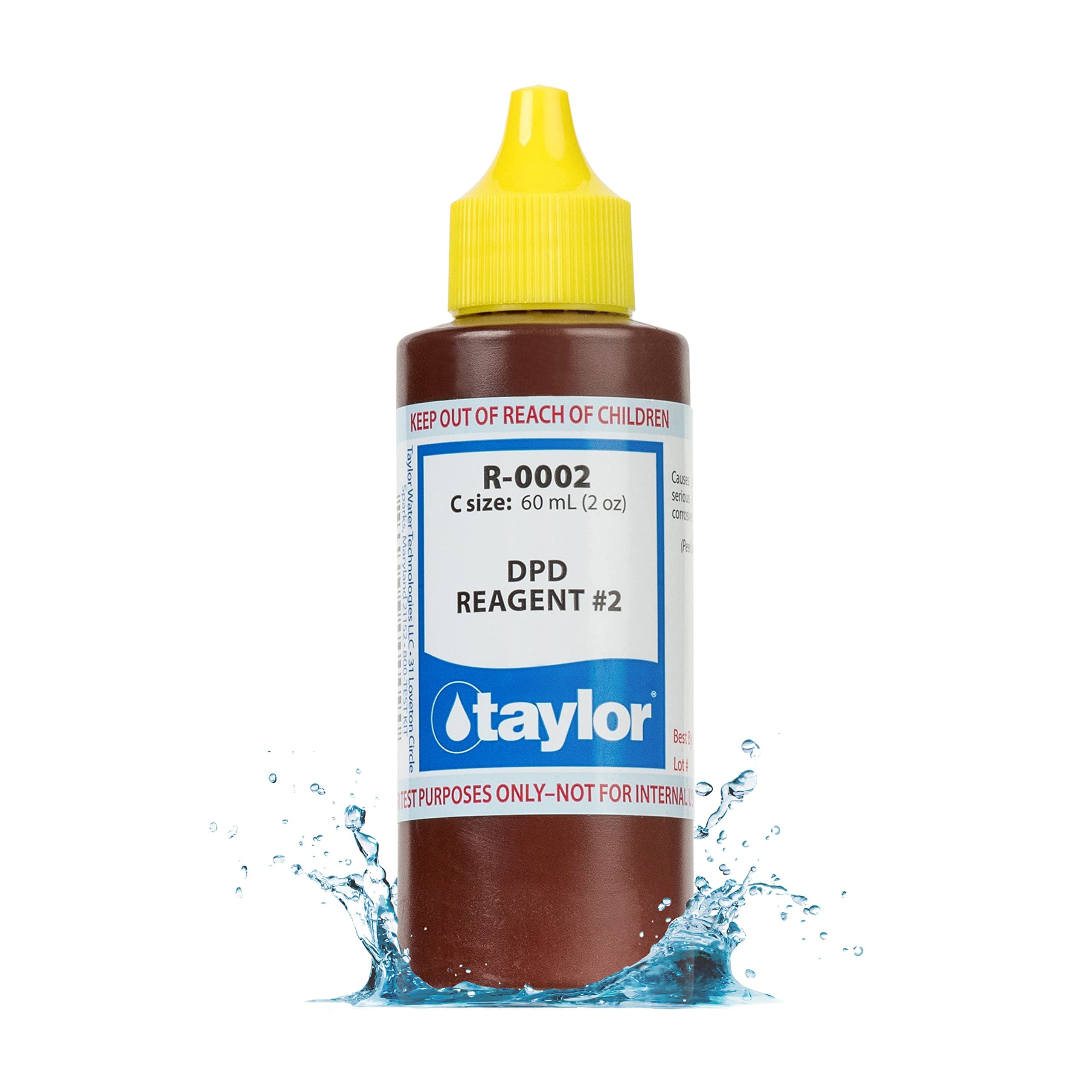 Technologies R-0002-C, Taylor Tech No.2 Reagent DPD Liquid for Swimming Pool, 2-Ounce, As Shown