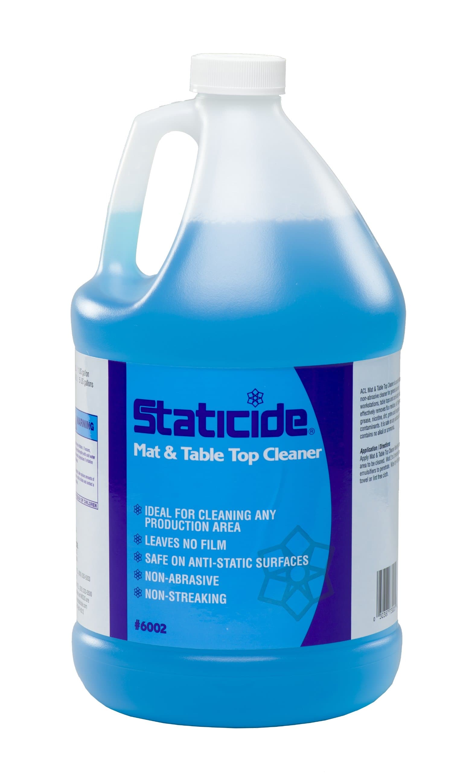 ACL Staticide 6002 Mat and Table Top Cleaner, 1 Gallon Container