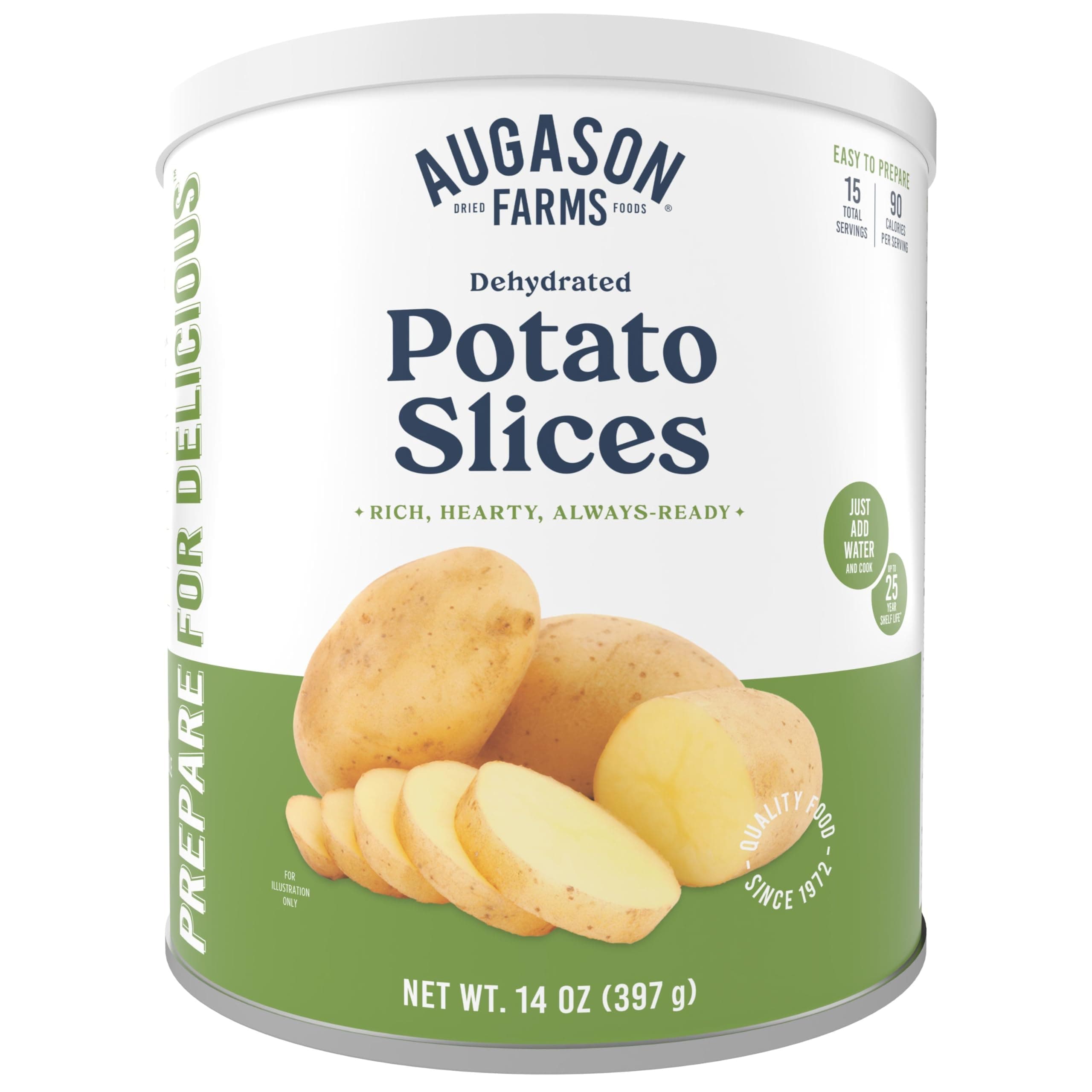 Augason Farms Dehydrated Potato Slices, 20 oz