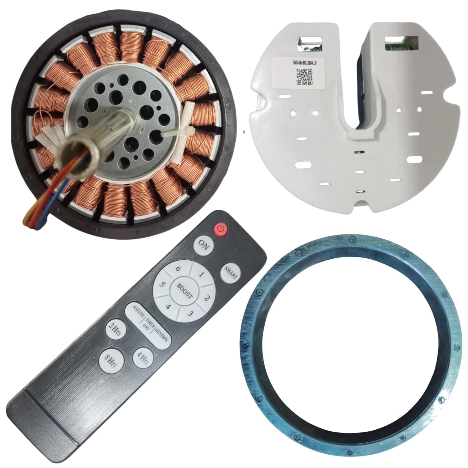 LTM BLDC 1200mm Ceiling Fan PCB Controller 28W | Stator with Winding and Shaft | 1 Pcs Magnet 16 Pole | Remote for All Types of 1200mm BDLC Ceiling Fan
