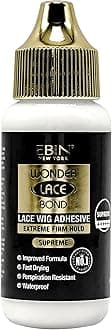 Wonder Lace Bond Supreme Hold Lace Wig Glue 34 ml Supreme, Maximum Strength, Waterproof, Quick Drying, Latex Free, Long-Lasting Invisible Wig Adhesive for Professional Use