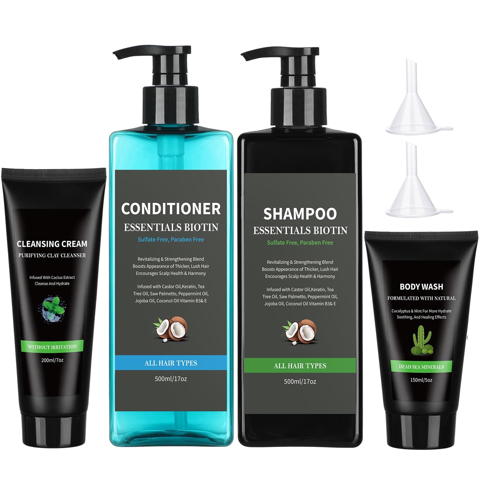 4 Pcs Extra Large Plastic Flask Kit Fake Shampoo Conditioner Flasks Kit Cruise Ship Essentials Fake Shampoo Bottles Container