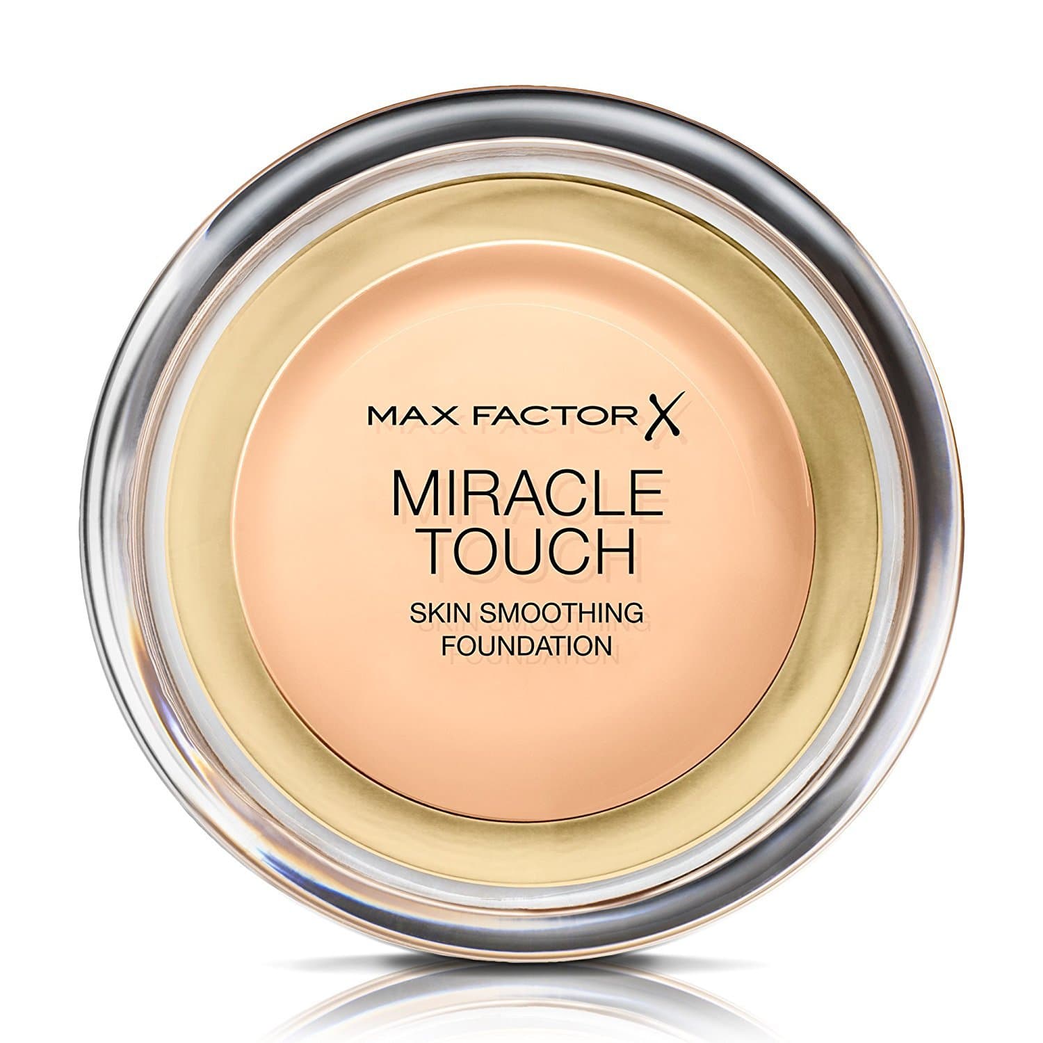 2 x Max Factor Miracle Touch Skin Smoothing Foundation 11.5g - 40 Creamy Ivory