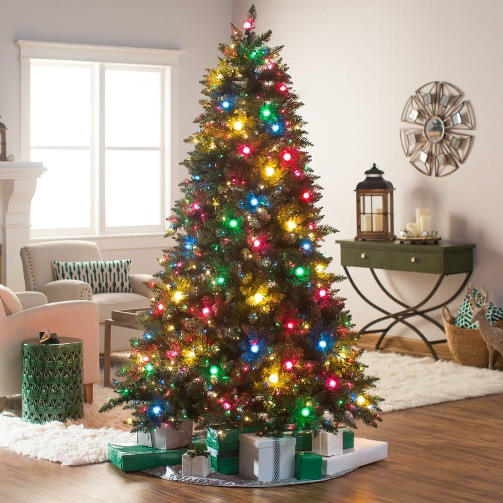 7.5 ft. Reno Pine Pre-Lit Full Christmas Tree