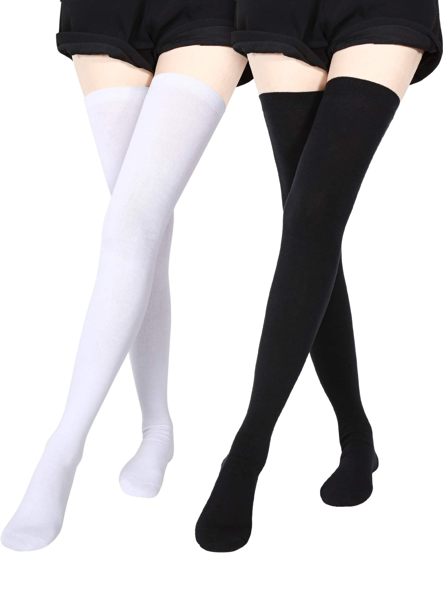 Extra Long Socks Thigh High Cotton Socks Extra Long Knee Boot Stockings for Women