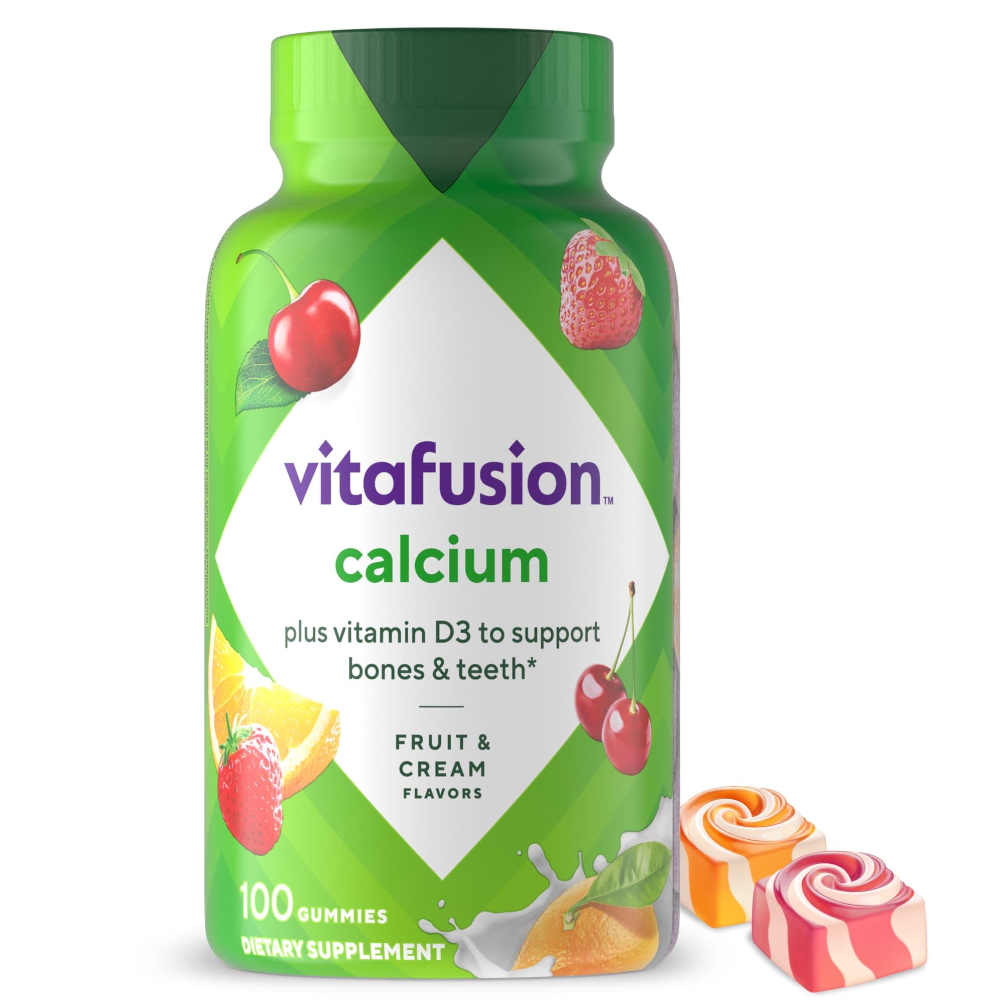Calcium Gummy Vitamins, 100 Count