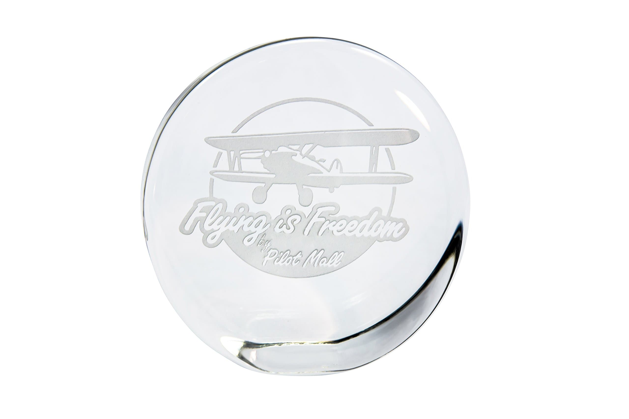 Flying is Freedom Standing Disk Paperweight