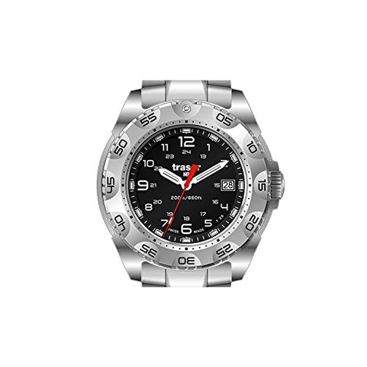 Survivor, Rubber Strap, Silver, 44mm, 105471