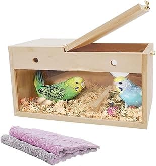 Transparent Parakeet Nesting Box-M