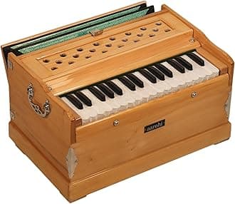 Aarohi S32 "Travel" Harmonium | Professionally Tuned & Refined in U.S. | Indian Instrument ~ Handmade, Perfect for Yoga, Kirtan