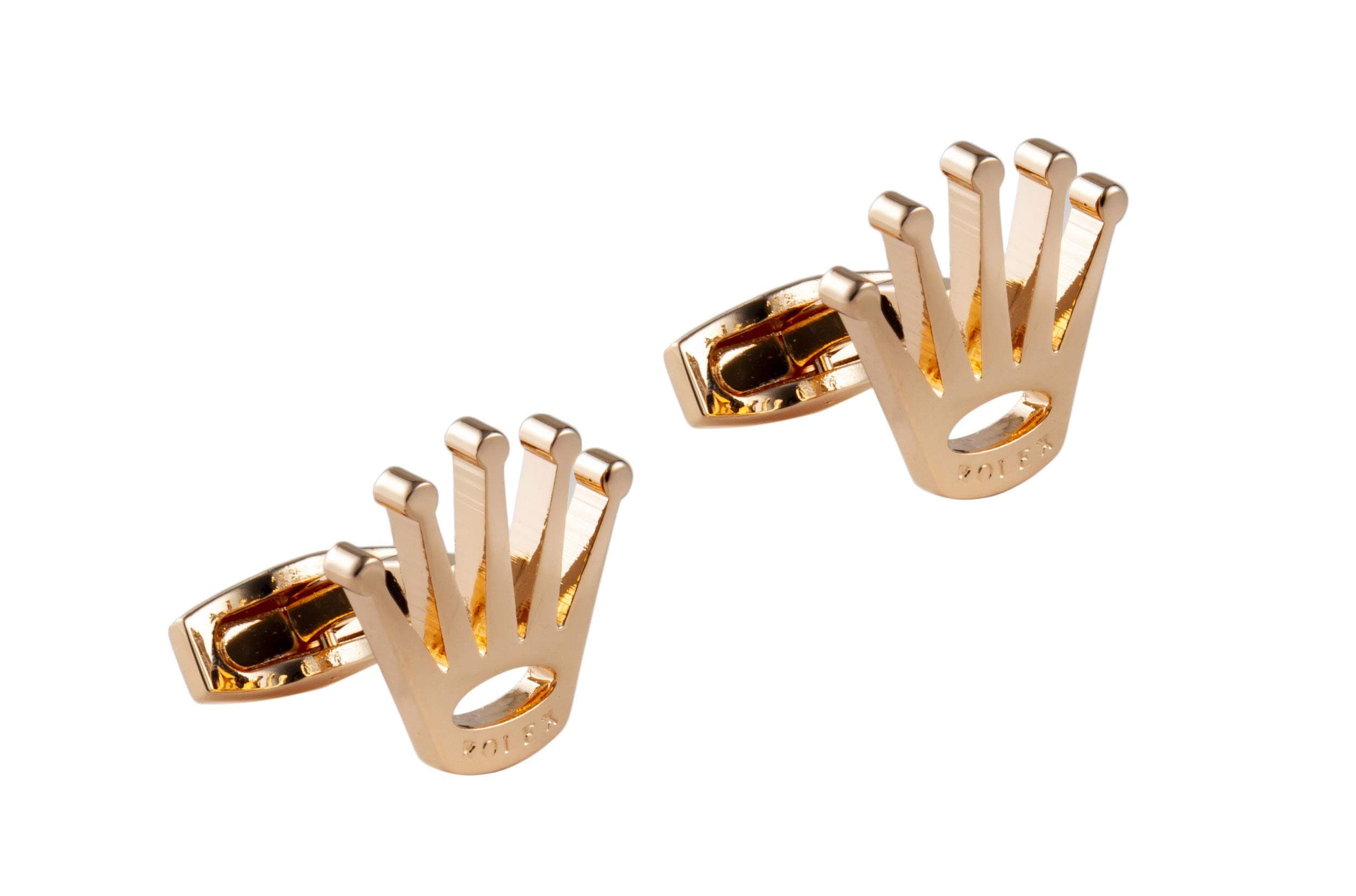 Formal Executive Rose Gold Crown Cufflinks