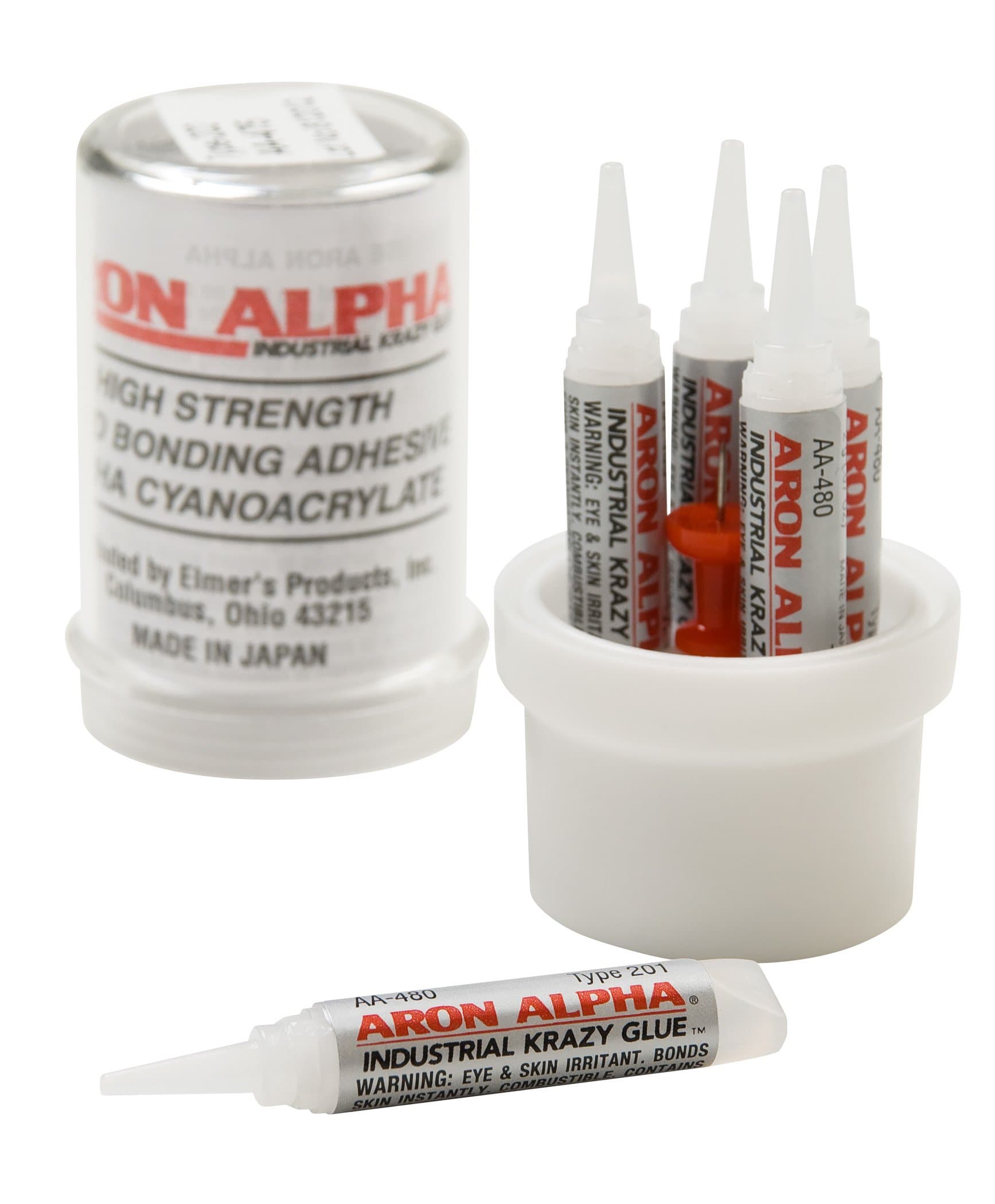 Aron Alpha Type 201 (2 CPS Viscosity) All Purpose Instant Adhesive, 10 gm (5 x 2 gm) Tubes