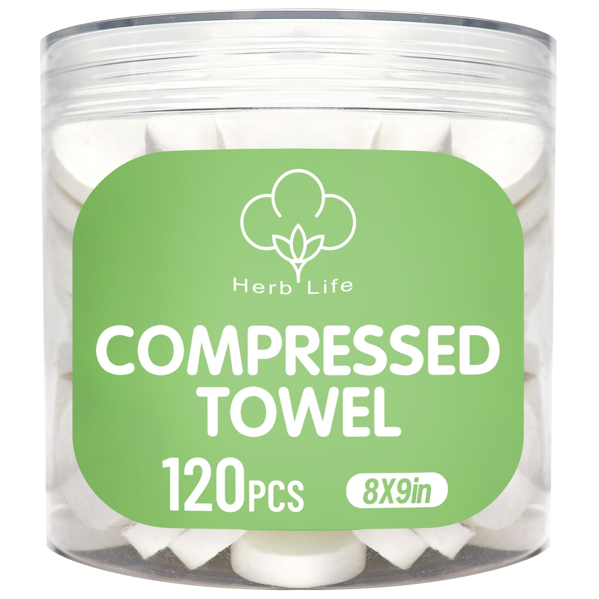 120 Pcs Compressed Towels, Disposable Face Compressed Towel, Mini Compressed Towel, Camping Towel, Portable Compressed Coin Tissue for Travel/Home/Outdoor Activities