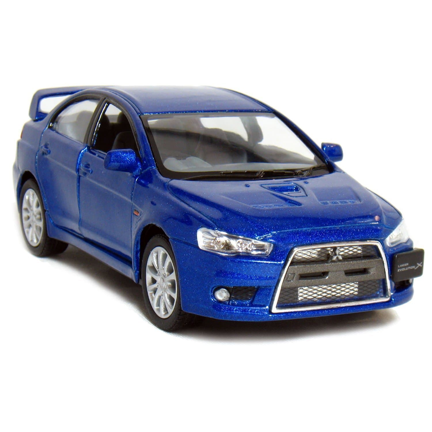 13cm 2008 Mitsubishi Lancer Evolution X 1:36 Scale (Blue)