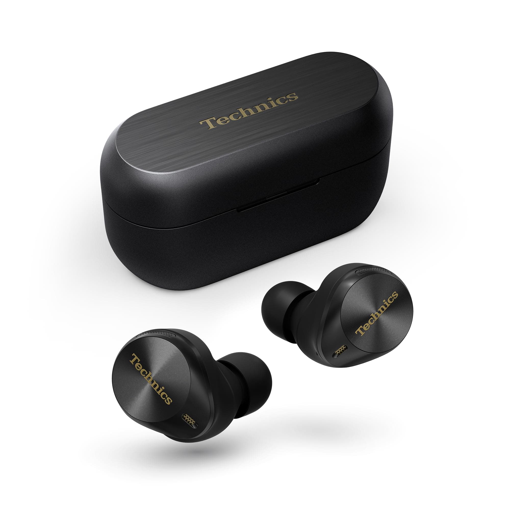 – Technics EAH-AZ80E-K Wireless Earbuds with Noise Cancelling, 3 Device Multipoint Bluetooth, Comfortable In-Ear headset, Wireless Charging, Black