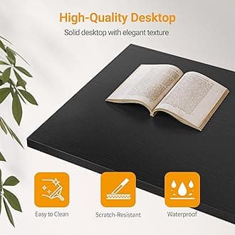 CubiCubi 55 Inch Small L Shaped Computer Desk with Storage Shelves Home Office Corner Desk Study Writing Table, Black