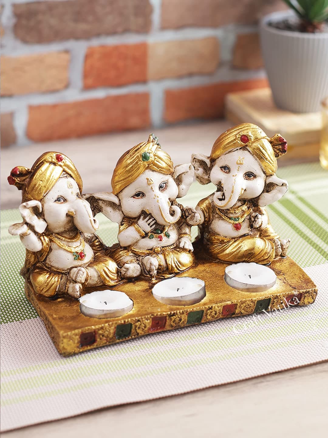 CraftVatika Ceramic Candle Holder