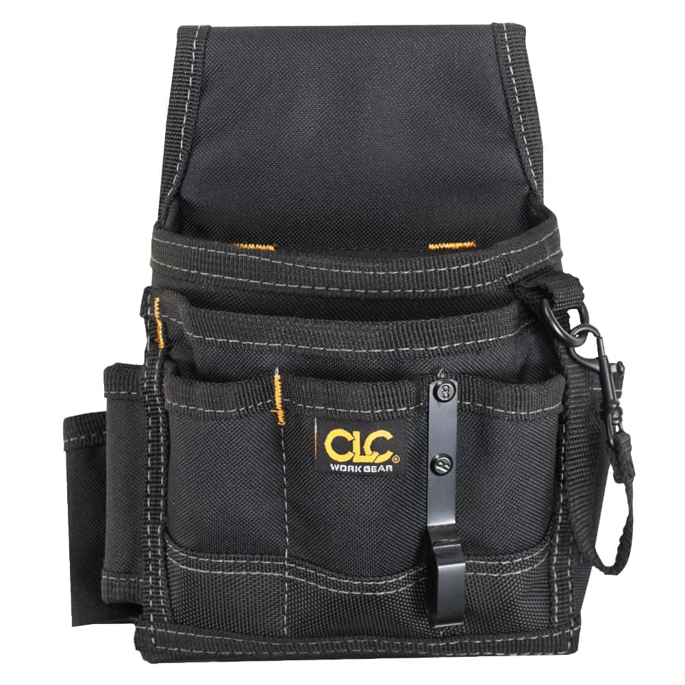 Custom Leathercraft CLC 1503 Small Electrical Maintenance Pouch, Black, 9 Pocket