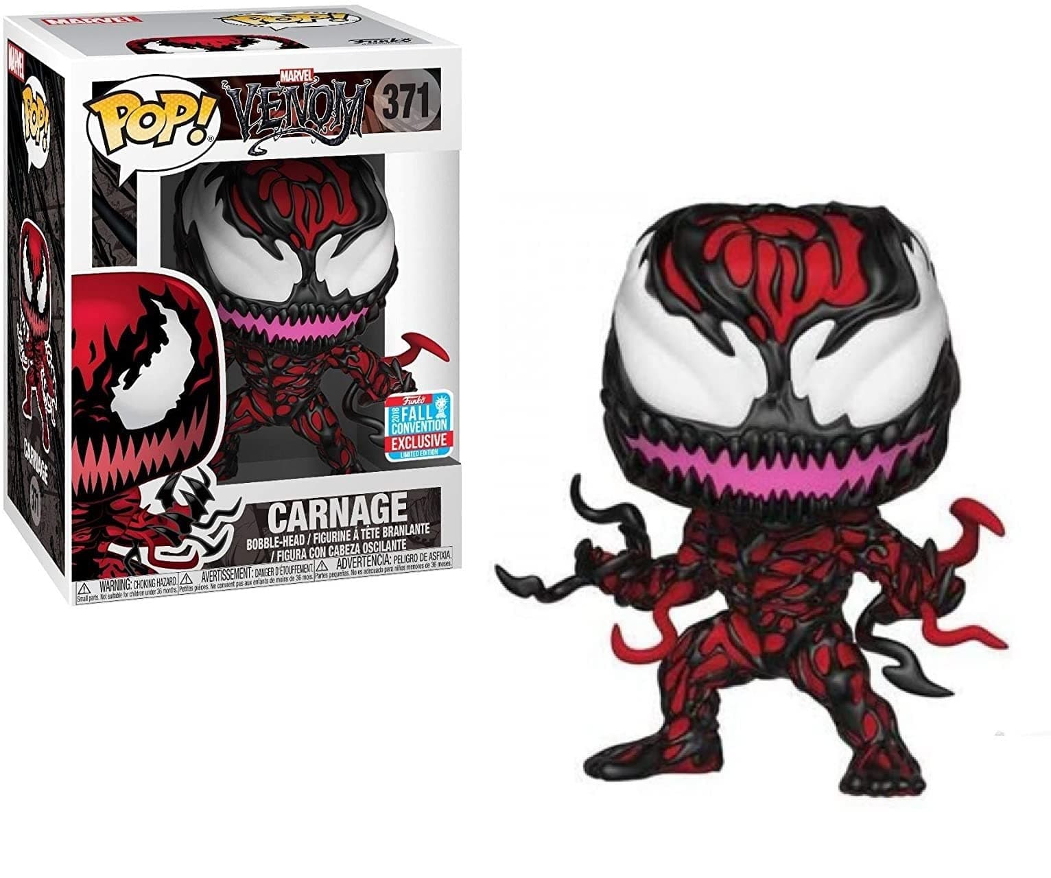 NYCC 2018 - POP! Marvel: Venom - Carnage [with Tendrils] #371 - Shared Exclusive!