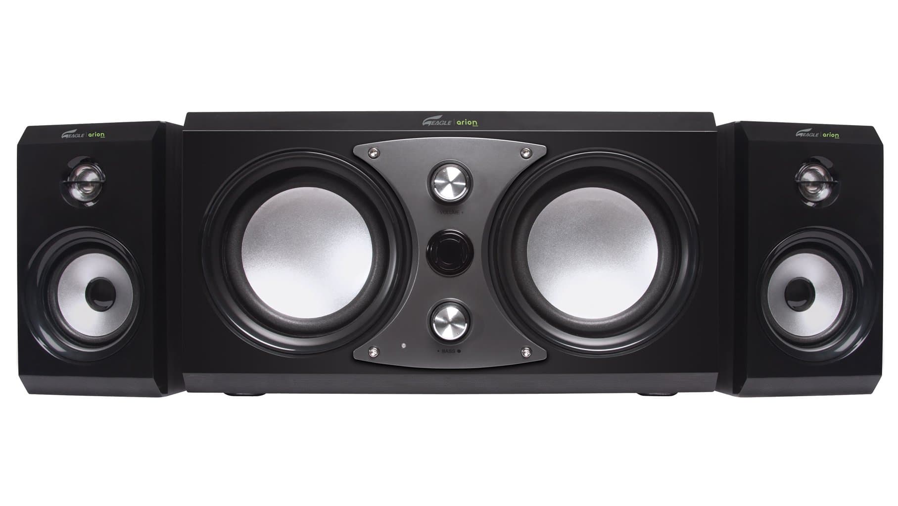 Eagle Tech ET-AR516R-BK 2.1 Speakers (3 Piece)