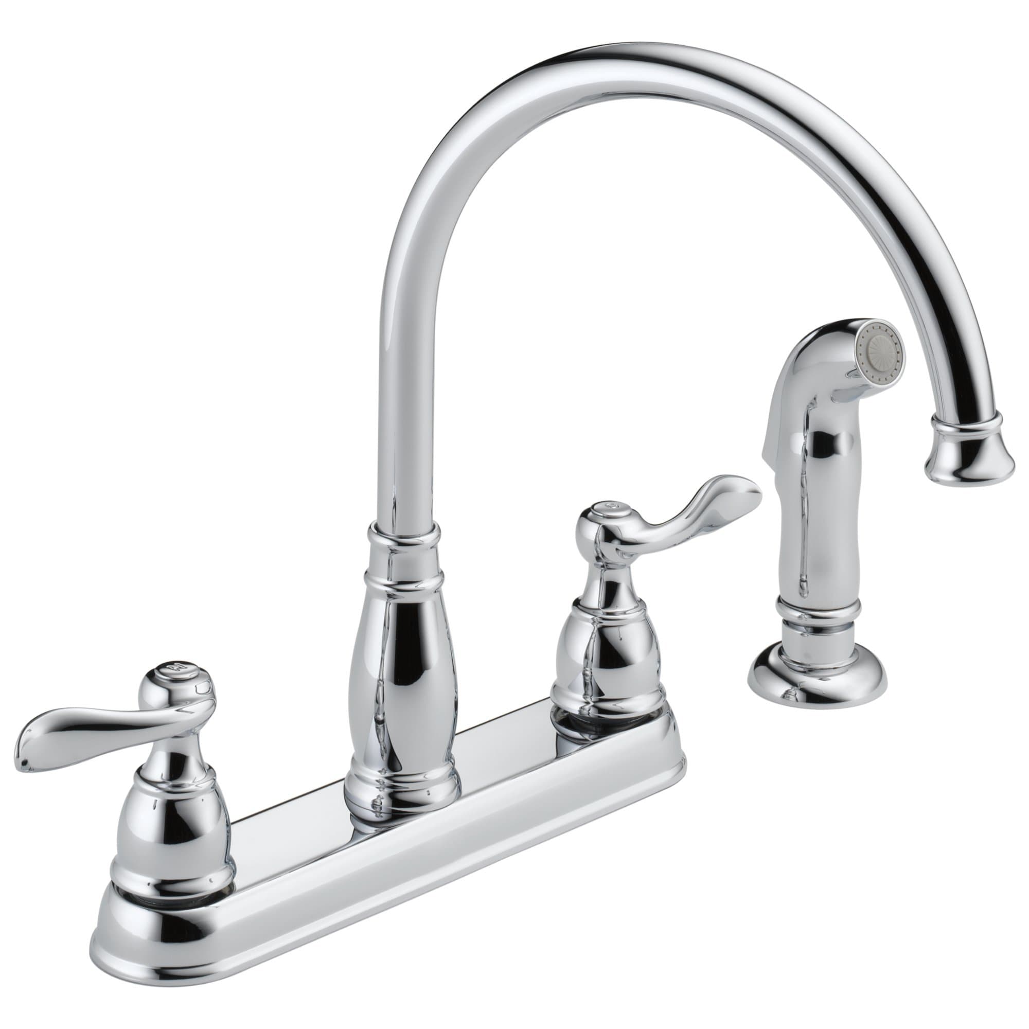 Windemere 21996LF Two Handle Kitchen Faucet, Chrome