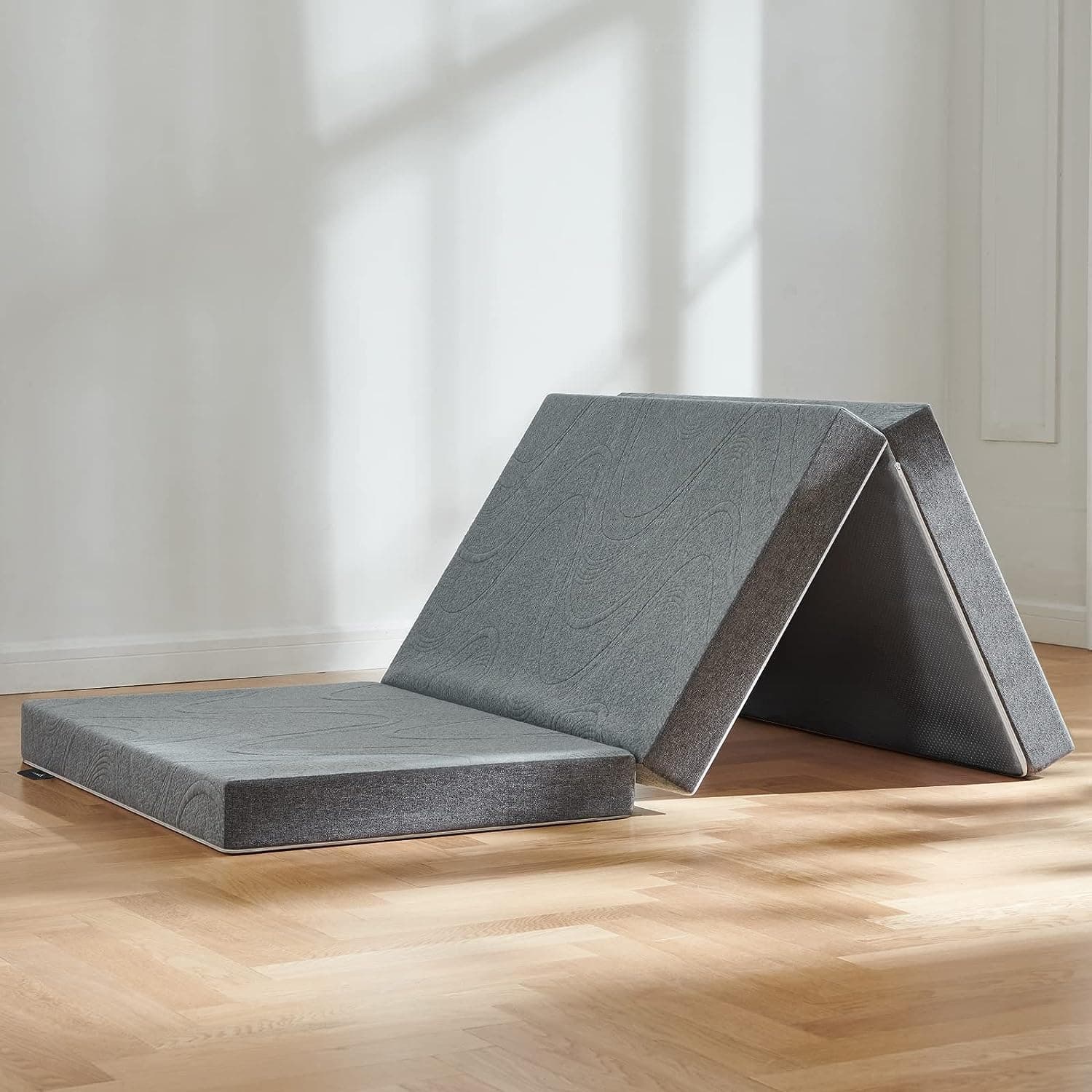 DEEP SLEEP EVERY NIGHT Premium Tri Folding Mattress, 3 inch Full Folding Ortopedic Mattress with Washable Cover, Fodable Mattress for Camping, Guest, Yoga 180 x 75 x 7 cm