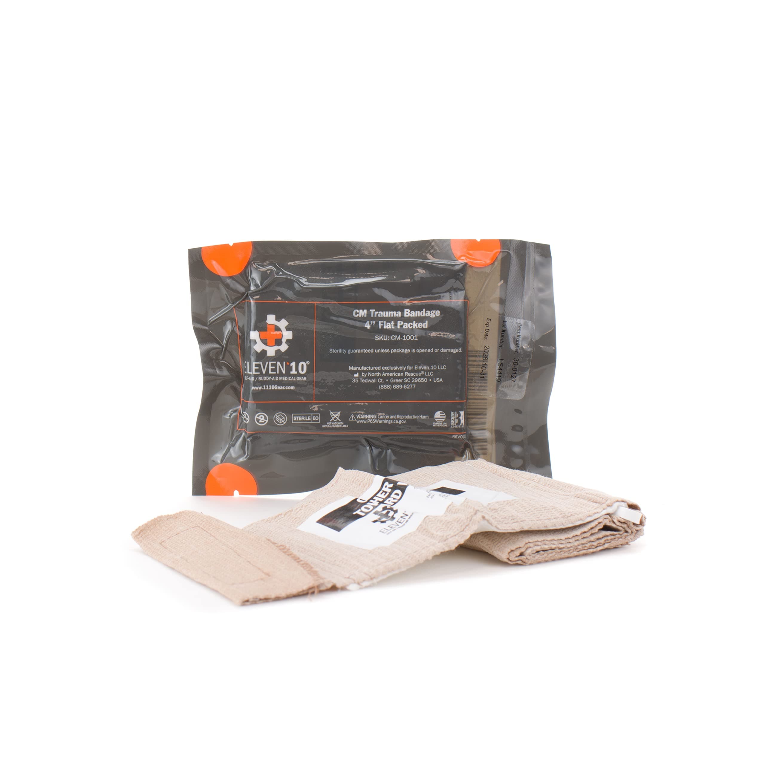 Compact Cleer Medical Trauma Dressing - 4" Flat Packed