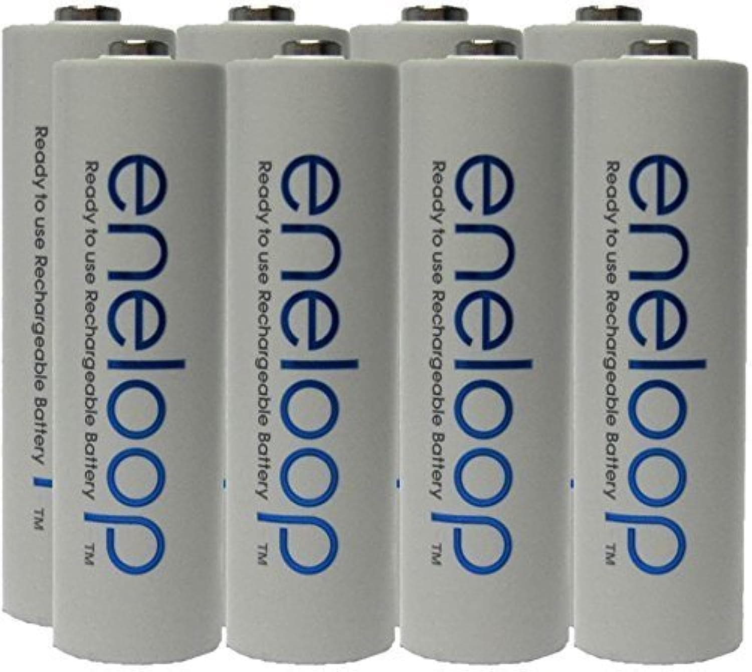 eneloop NEW Panasonic Eneloop 4th generation 8 Pack AA NiMH Pre-Charged Rechargeable Batteries -FREE BATTERY HOLDER- Rechargeable 2100 times replaces eneloop (3rd gen) AA 1800 Cycle, Ni-MH Pre-Charged