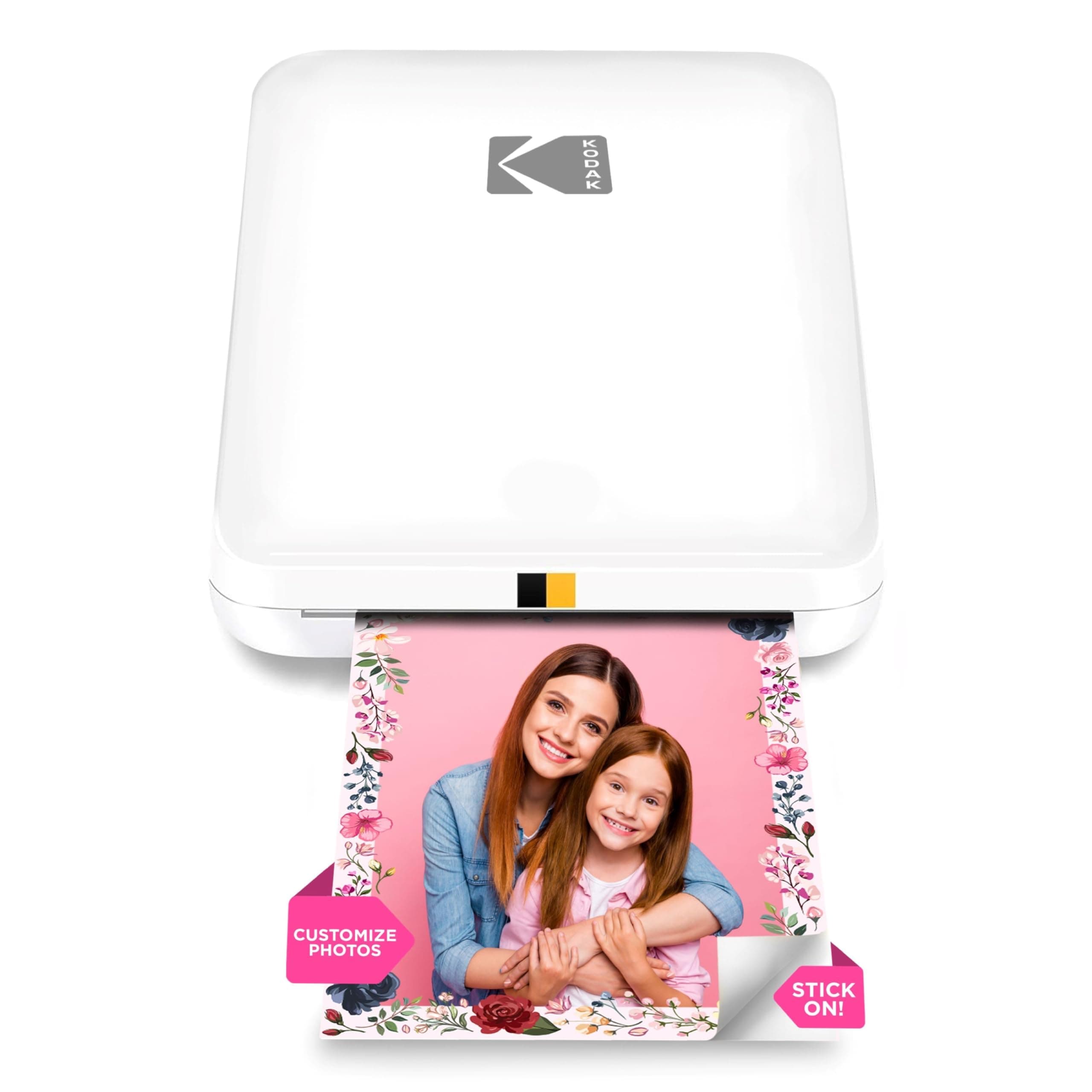 Step Slim Instant Mobile Photo Printer – Wirelessly Print 5,1 x 7,6 cm Photos on Zink Paper with iOS & Android devices