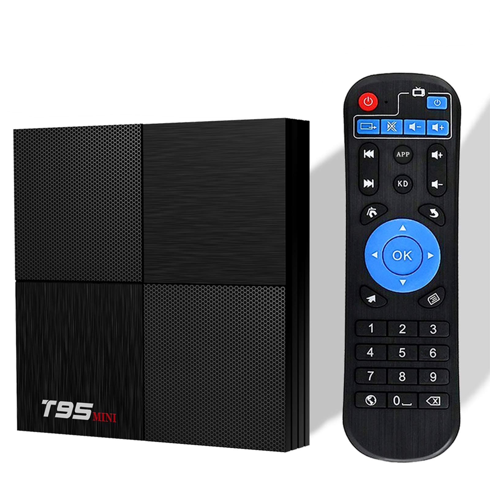 EVANPO Android 9.0 TV Box, Smart Box Android TV Player 2GB 16GB Quadcore cortex-A53 Media Box Supporting 6K Full HD/H.265/ 3D Outputs Media Player Set Top Box