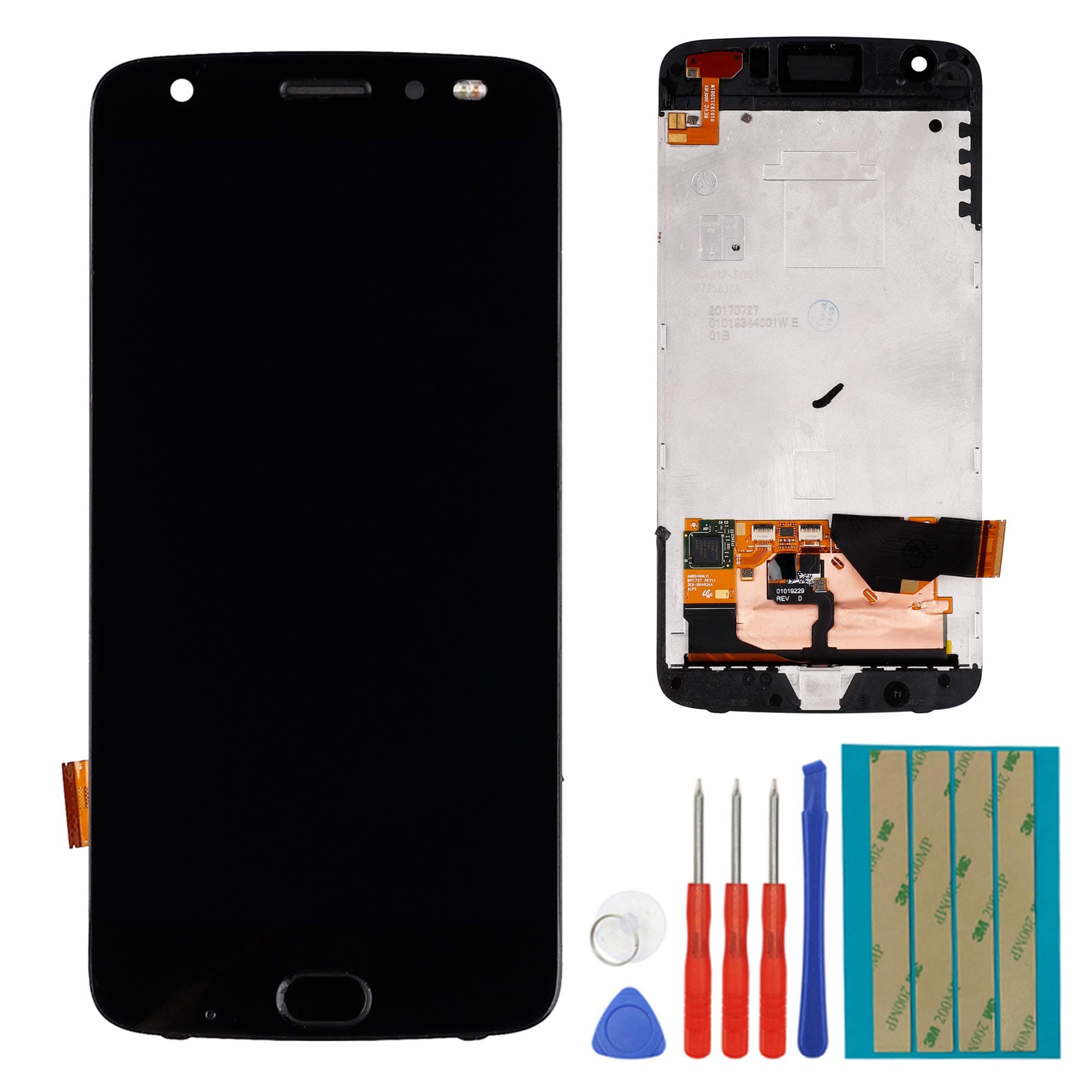 for Moto Z2 Force XT1789 5.5-Inch Replacement Amoled Touch Screen Display Black Assembly LCD Front Panel + Tools