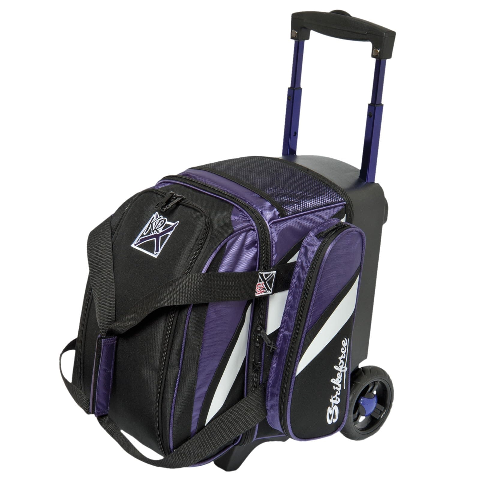 Cruiser Single Roller Bag, Purple/White/Black