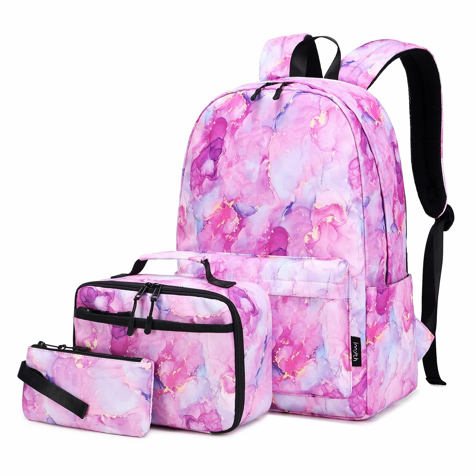ImythGirls Backpack Lightweight Elementary School Middle School High School Cute Bookbag Configuration YKK Zipper