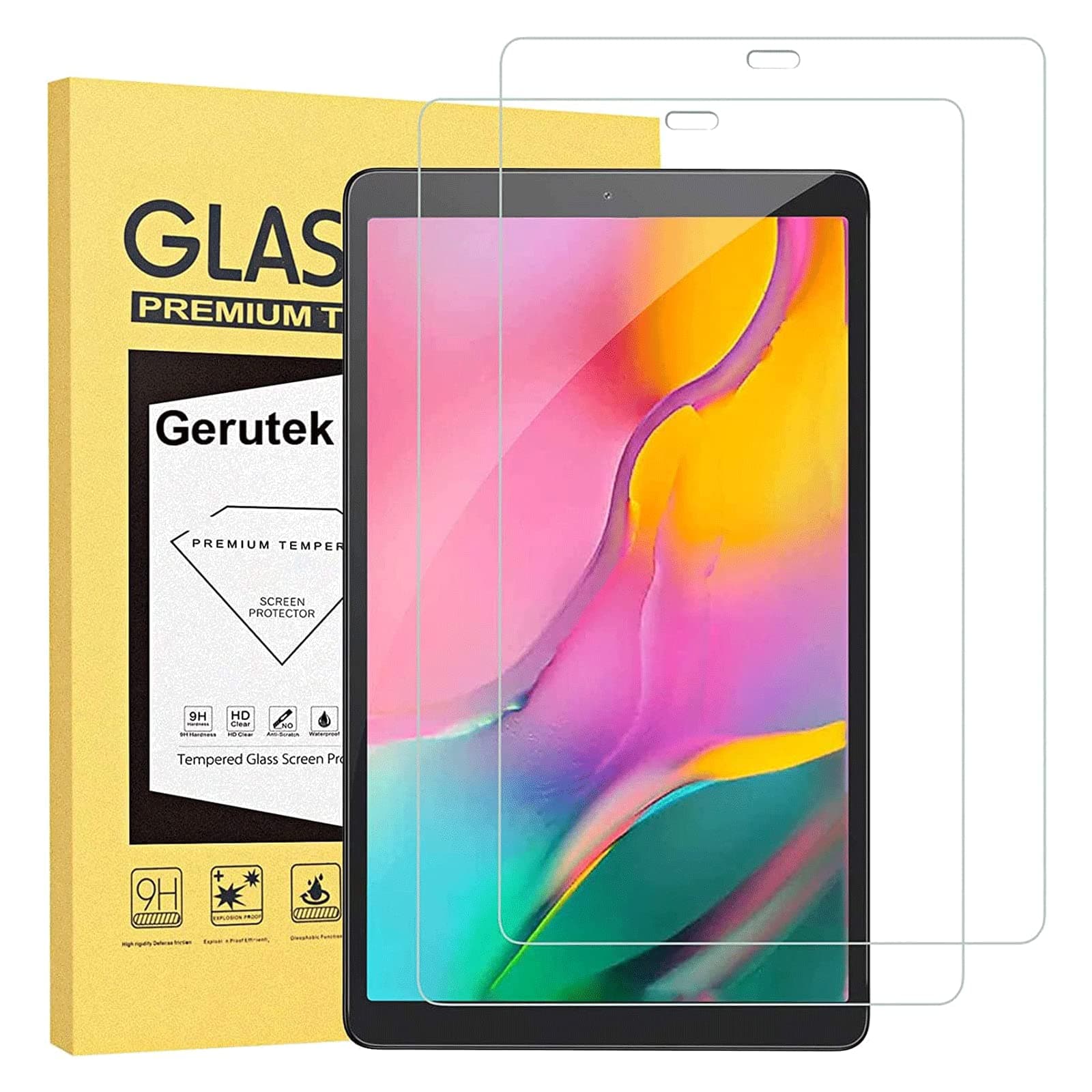 for [2-Pack] Samsung Galaxy Tab A 8.0 2019 Screen Protector, SM-T290/T295 Tempered Glass Screen Protector [9H Hardness] [Ultra Clear] [Anti Scratch] [Bubble Free] for Samsung Tab A 8.0 inch