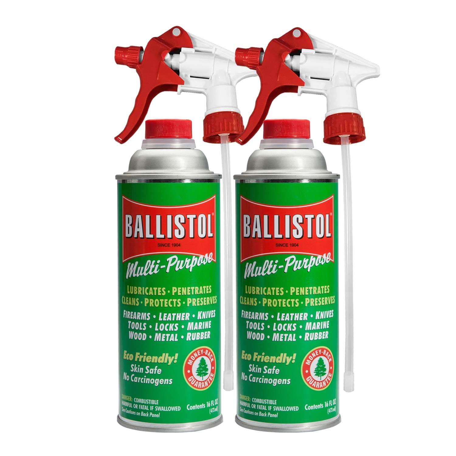 Ballistol Multi-Purpose Can Lubricant Cleaner Protectant 16 oz, 2 Pack with 2 Sprayers