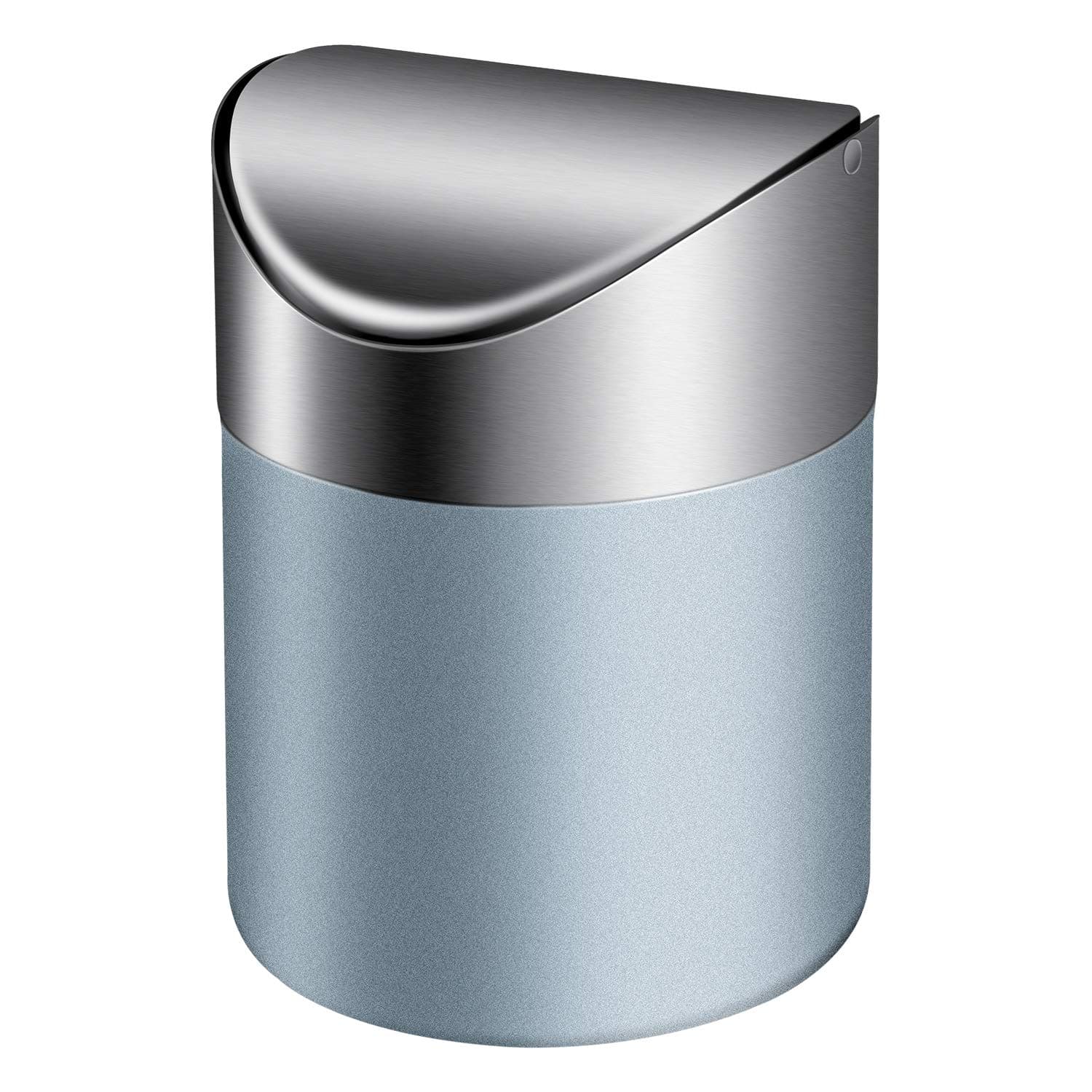 TWFRIC Mini Dustbin with Lid, Trash Can Small Desktop Bin Indoor Dustbins for Desk Office Bathroom Kitchen Waste Bins 1 L