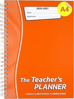 The Teachers Planner 2026-2027 for Secondary School – A4 – Six Period Day – Page-a-Day & Undated, with Dedicated Pages for Year Planning, Exams, Marking and more (TP3-O)