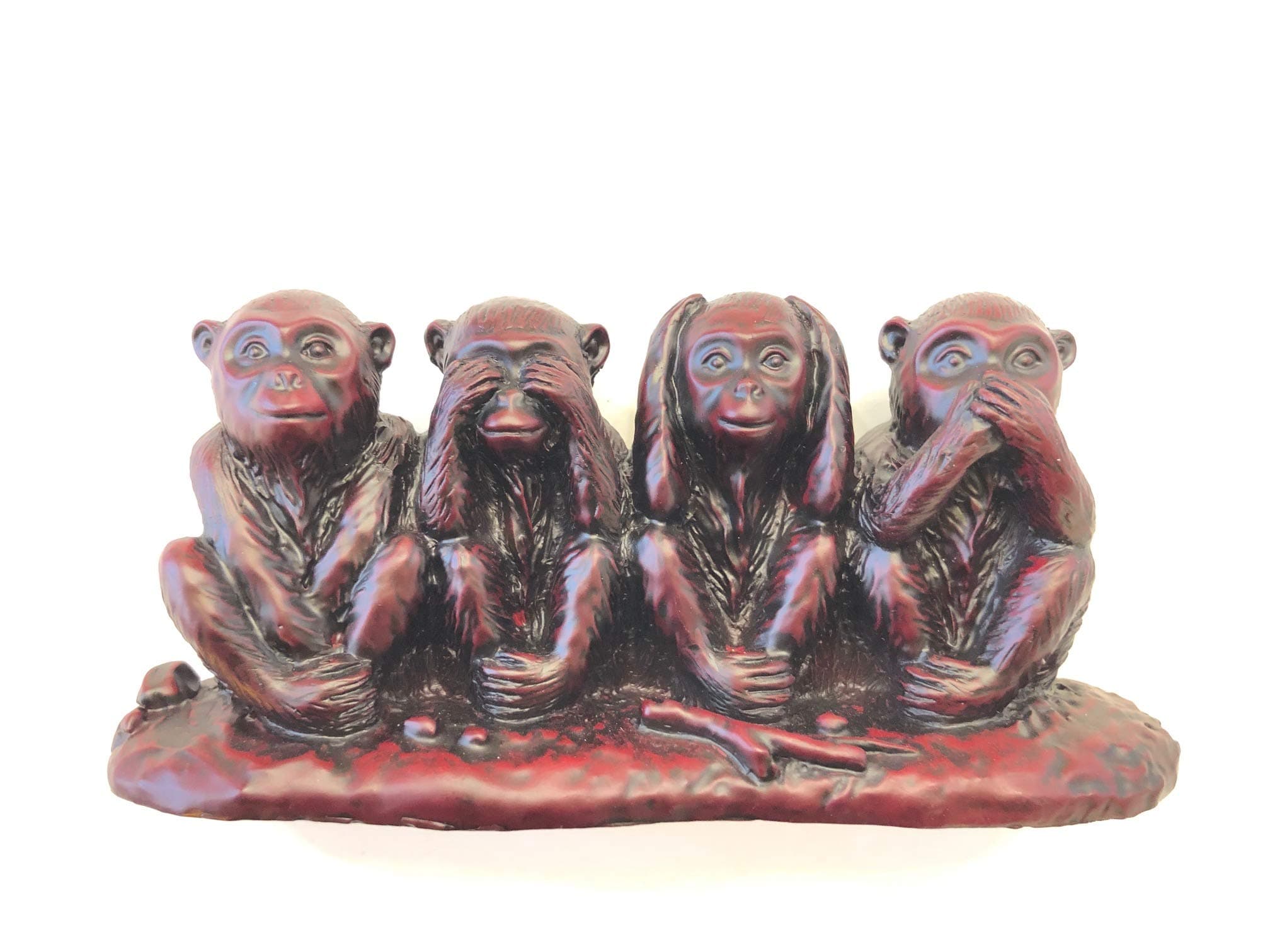 Four Monkeys Statue Do No Evil Say No Evil Hear No Evil See No Evil