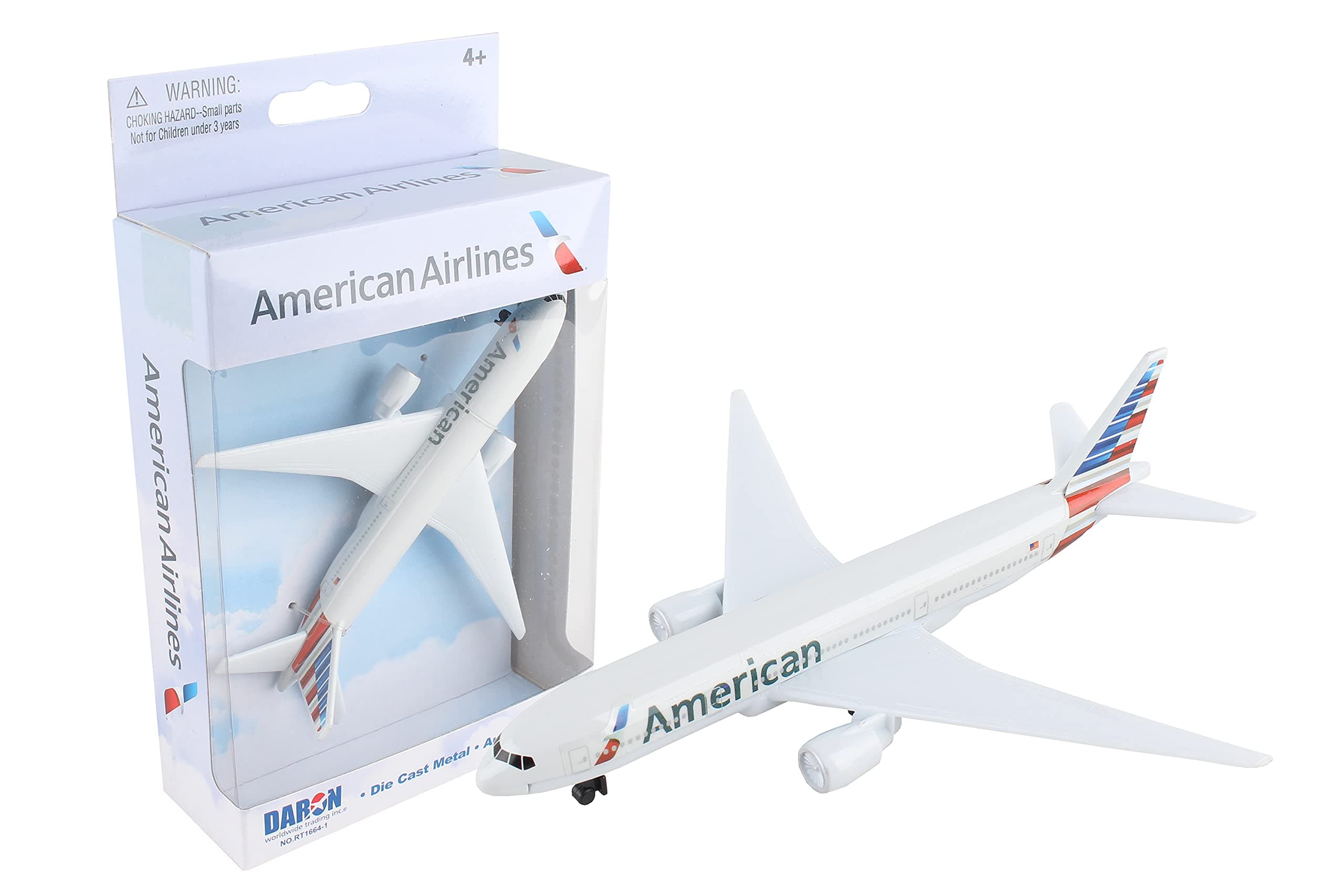Toy Airplane – American Airlines – Die-Cast Metal Model Airplane Toy with Plastic Parts for Kids Ages 3+