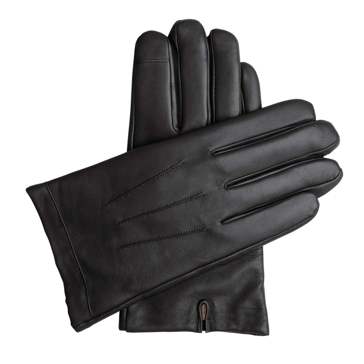 Touchscreen Leather Cashmere Lined Gloves for Men