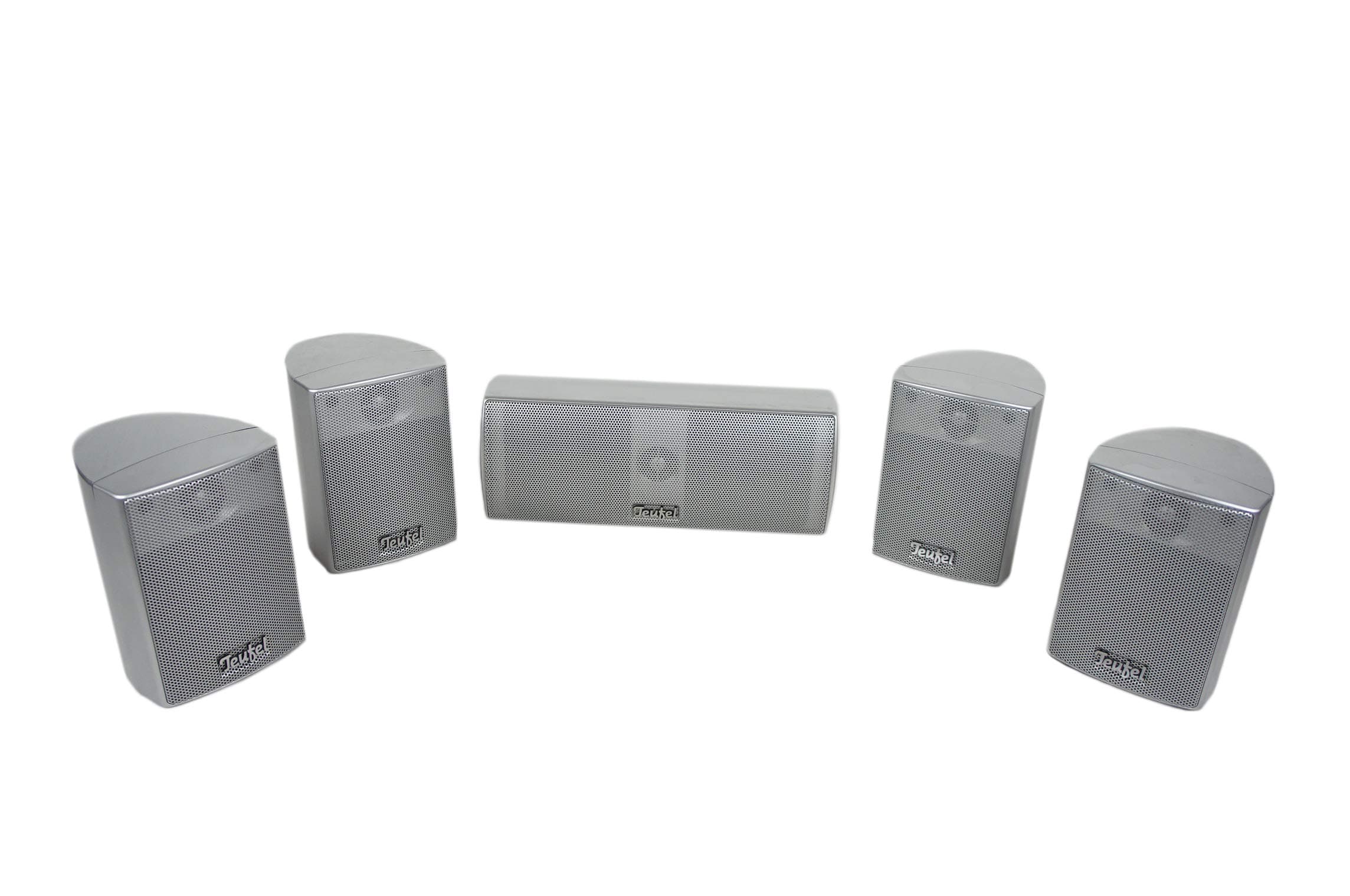 5x Teufel CEM 50 FR Speaker Boxes Silver