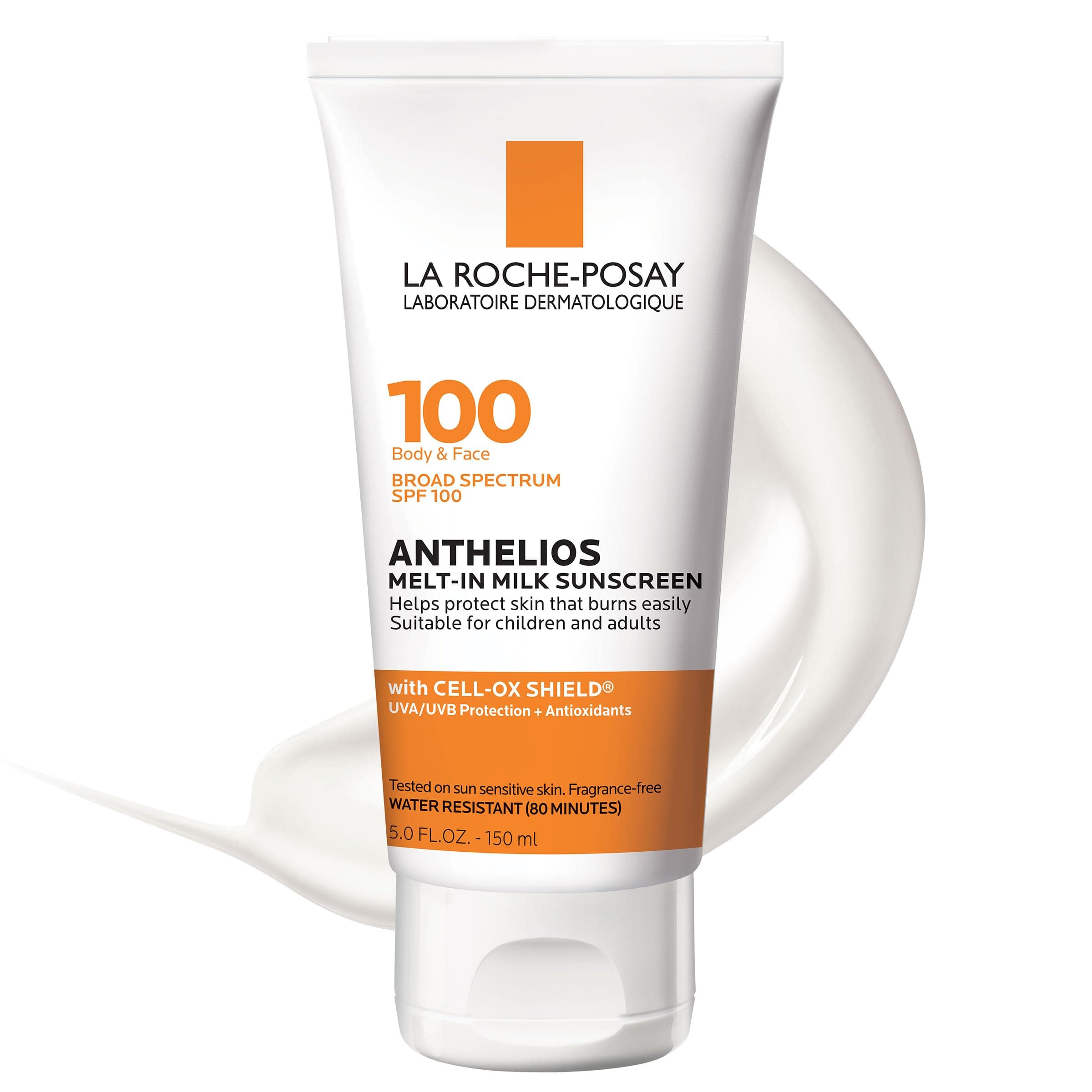 Anthelios Melt-In Milk Sunscreen SPF 100, Sunscreen For Body & Face