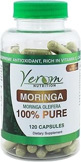 Pure Moringa Capsules - 800mg High Potency, 100% Natural, Supplement for Energy, Immune Support & Antioxidant Boost, 120 Capsules