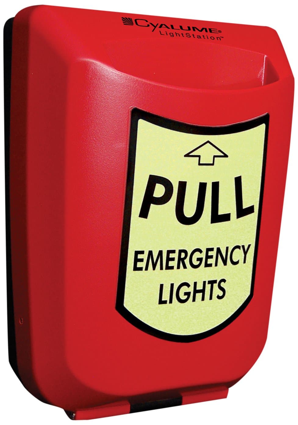 Cyalume Model 20 Emergency Lightstation, Wall Mounted Evacuation Light, Includes 20 SnapLights Light Sticks - Yellow, Red Case