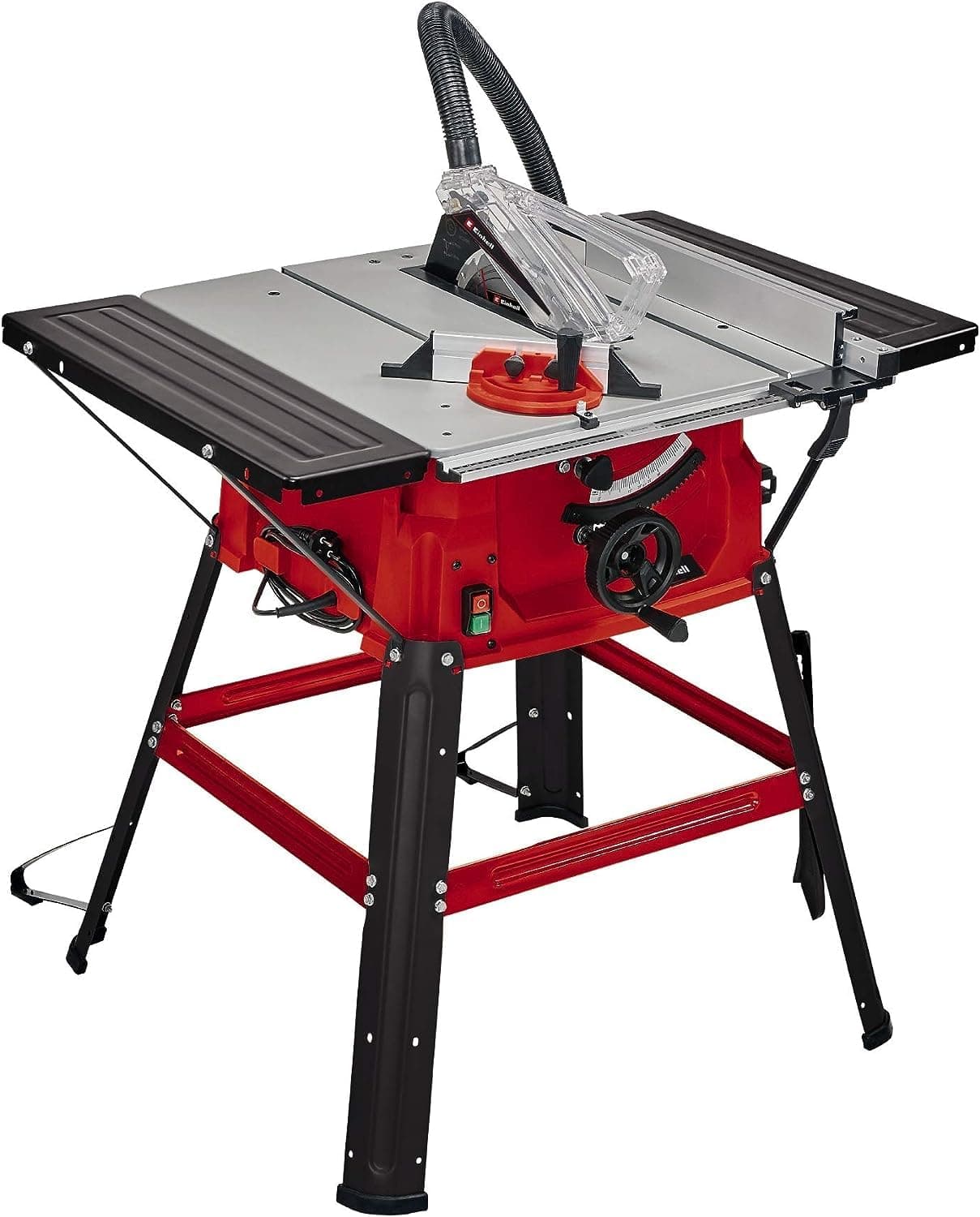 Einhell Table Saw with Stand 2000W, Saw Blade with Height/Angle Adjustment Facility, Parallel Stop, Angle Stop +/- 60°, Metal Base Frame TC-TS 2025/2 U