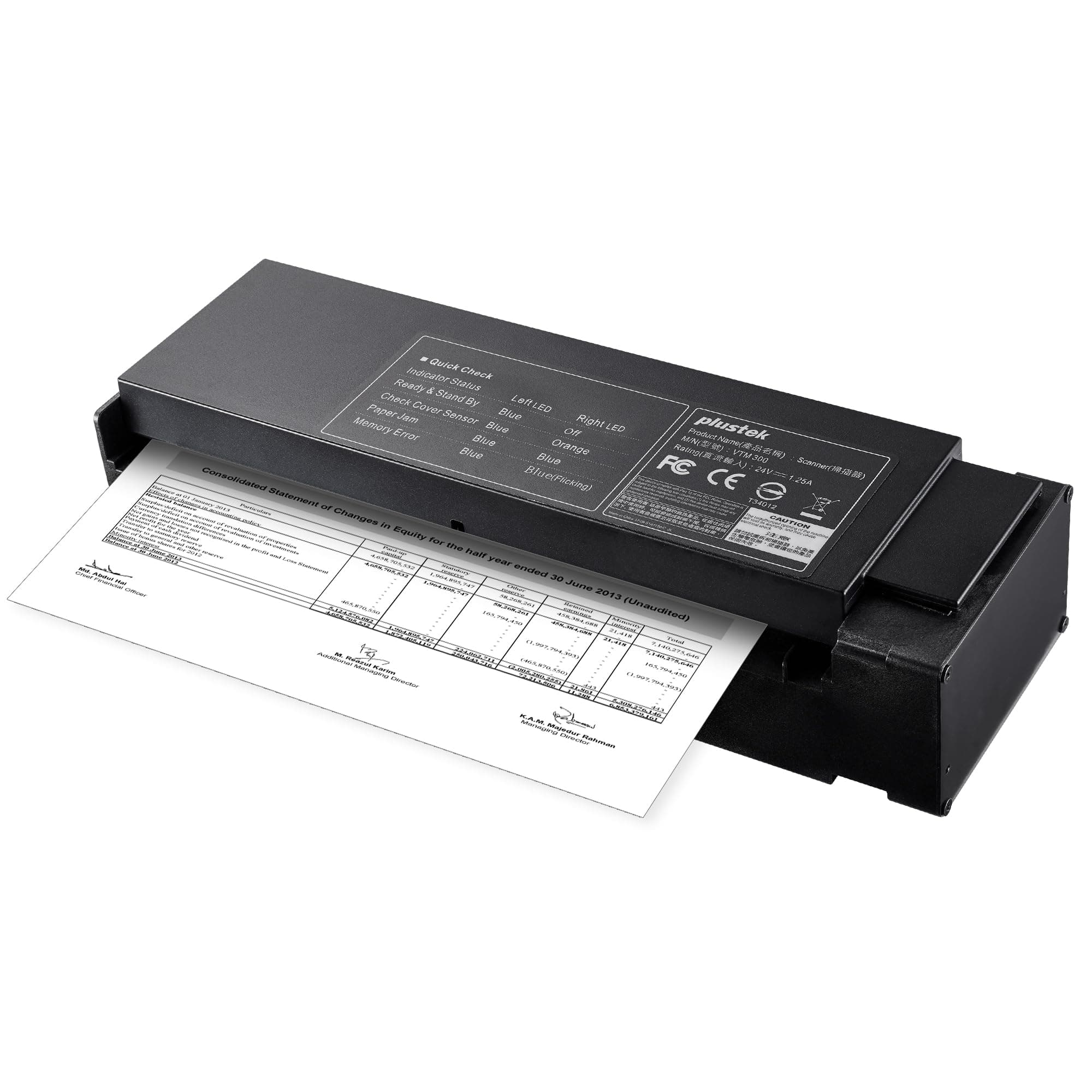 VTM 300 - High Speed & Duplex Scanner with Barcode Recognition for Kiosk and Self-Service Terminals. Support SDK & Serial Command Available for Development.