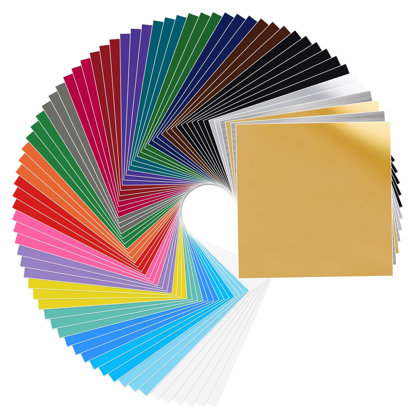 - Permanent Vinyl, 72 Pack Permanent Adhesive Vinyl Sheets (12”x 12”) for Silhouette Cameo and Any Craft Machine Cutters.